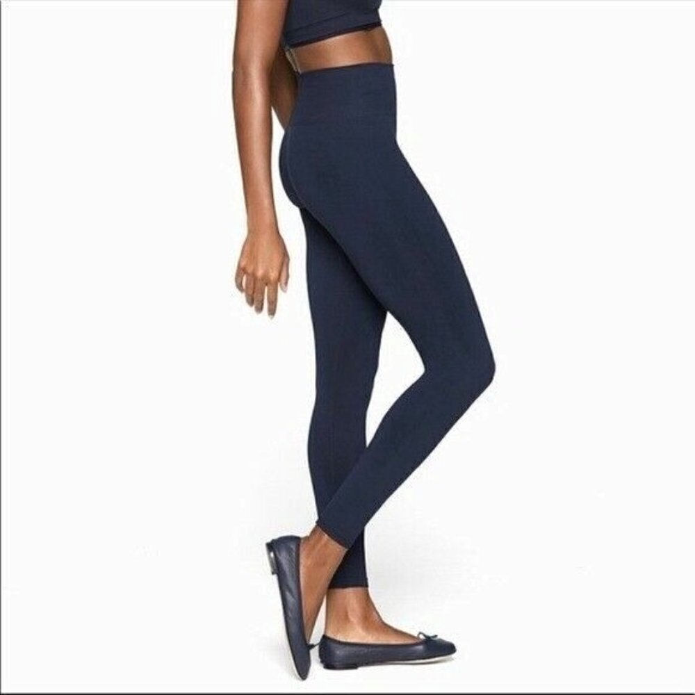 Outdoor Voices Leggings Women Small Blue High Rise Seamless Pull On Athleisure‎